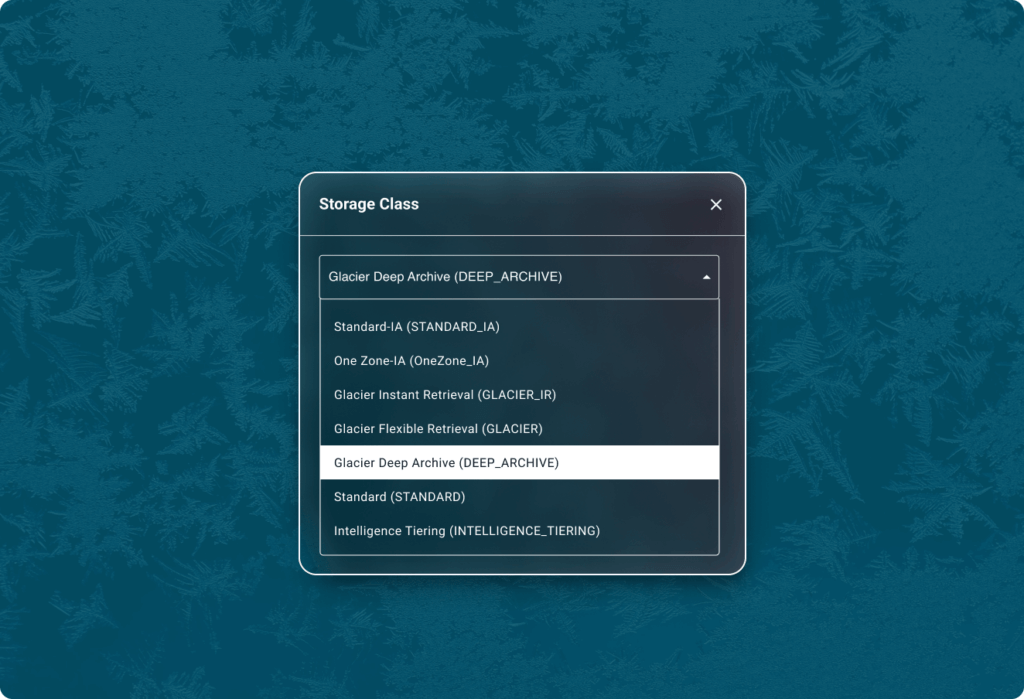 ingest to s3 cold and archival storage