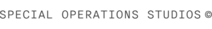 Contact Special Operations Studios. Special Operations Studios logo.
