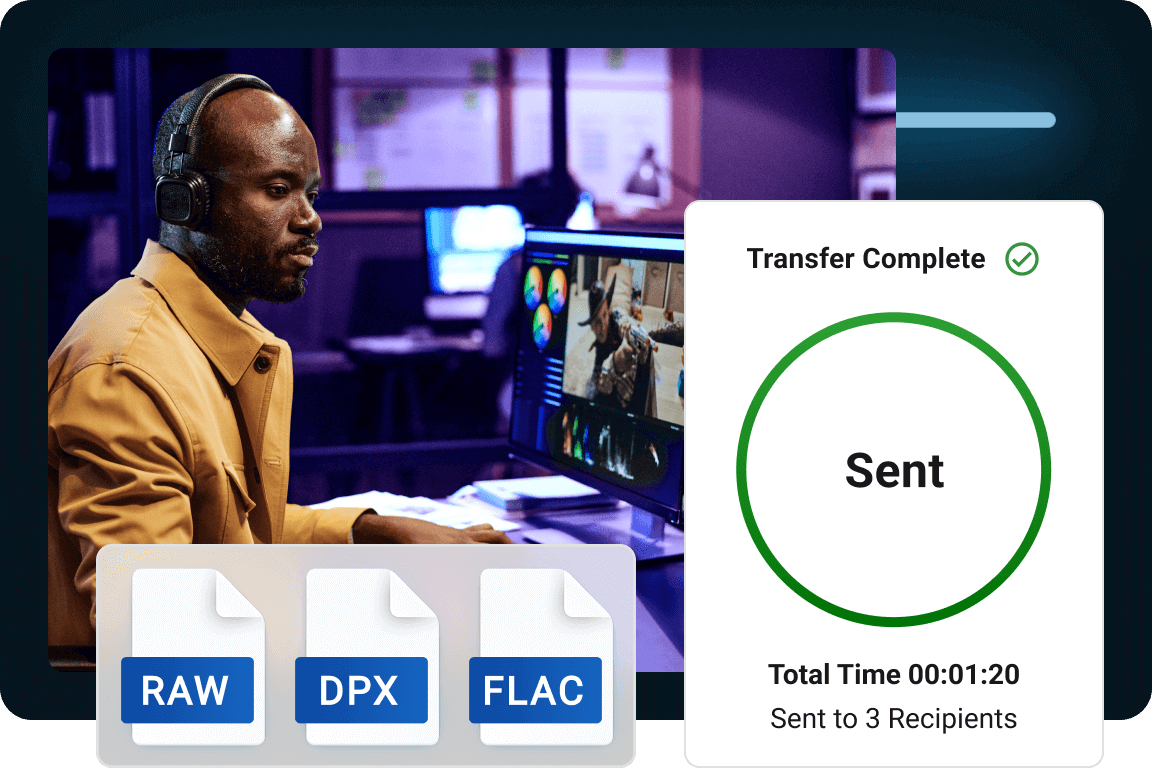 media teams send large files with MASV