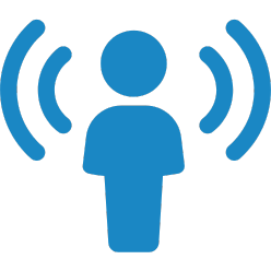 Workflow-awareness in Managed File Transfer: Icon representing connected communication and data flow.